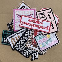 Patch pour les yeux Cowboy Mama brodés à repasser de grande collection pour la décoration de vêtements et de sacs à dos