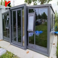 Maison conteneur extensible de luxe Petite maison préfabriquée pliante avec 2-5 chambres Acheter une maison en acier pour l'Amérique et le Maroc