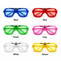 Lunettes LED à obturateur, lumineuses et clignotantes, accessoire néon pour fêtes, concerts, bars, anniversaires, costumes, vente en gros