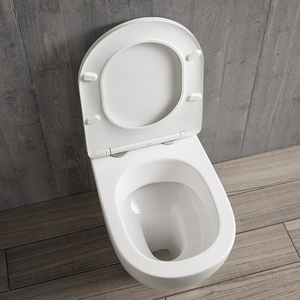 Inodoro suspendido moderno con bidé oculto, tanque de agua empotrado, cerámica sanitaria hidráulica con descarga giratoria - Product Image 6