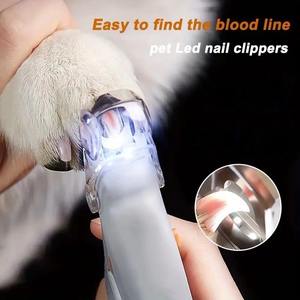 Stainless Steel LED Pet Nail Clippers Charge Powered Pet Nail Trimmer for Grooming Polishing Pet Cleaning Supplies - Product Image 2