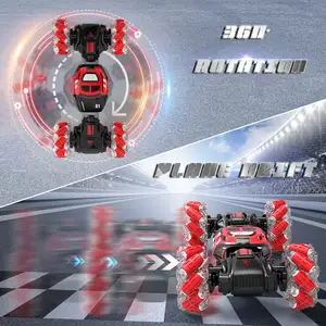 Bbj 1/16 Dubbelzijdig 4X4 Rc Stunt Auto Kids Radio Control Speelgoed Handgestuurde Gebaar Rc Auto Met Muziek En Licht