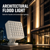 COB LED Flood 36x2W RGBW 4-in-1 IP66 AC Warm White CRI Tinggi 90 Energy Star Lampu Sorot Dinding Arsitektural Luar Ruangan untuk Fasad Bangunan