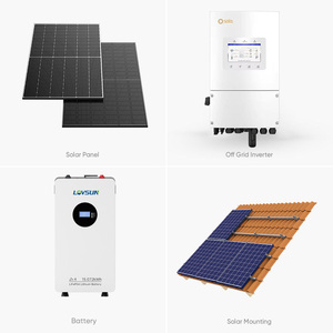 Sistema Ibrido di Energia Solare 12000W con <span class=keywords><strong>Inverter</strong></span> Ibrido Monofase <span class=keywords><strong>Solis</strong></span> 12kW, Batteria LiFePO4 51.2V 16kWh, Kit Completo Fotovoltaico - Product Image 3