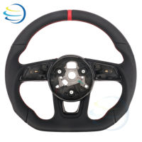 Volant en cuir pleine fleur pour Audi B8 B9, directement de l'usine, compatible avec Audi A3 S3 RS3 A4L A5 S5 RS5 A6L A7 S7 RS7 Q2L Q3 Q5 Q5L Q7
