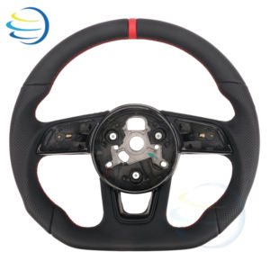 Volante de Cuero Completo para <span class=keywords><strong>Audi</strong></span> B8 B9, Directo de Fábrica, para <span class=keywords><strong>Audi</strong></span> A3 <span class=keywords><strong>S3</strong></span> RS3 A4L A5 S5 RS5 A6L A7 S7 RS7 Q2L Q3 Q5 Q5L Q7 - Product Image 2
