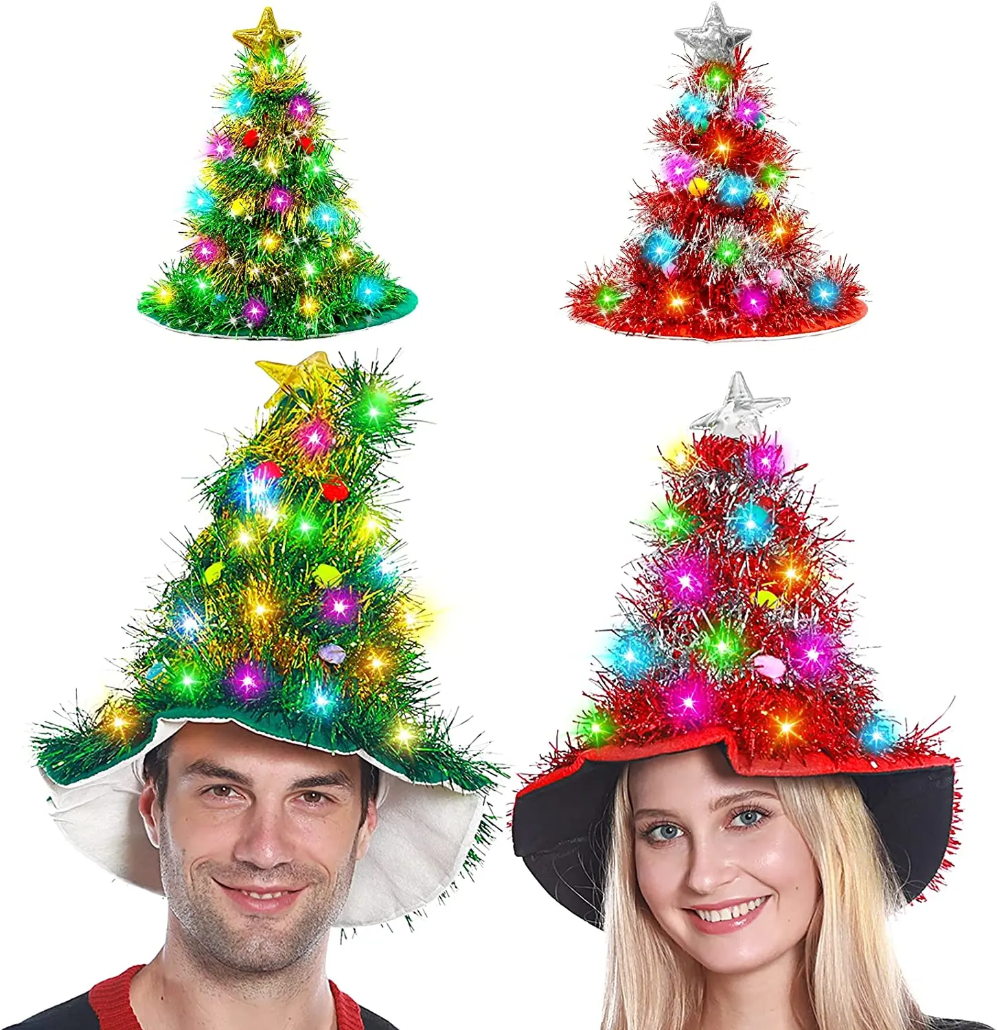 Best Price Christmas Balls Navidad Gifts Tree Hat Lights New Years