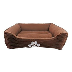 Fábrica asiática Linda cama moderna para cachorros Cama rectangular reversible para mascotas con impresión de pata de perro - Product Image 2