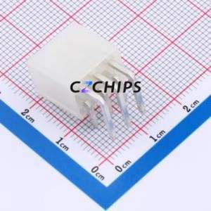 W420120K-6PW2123 Wire-to-Board Pin Header Bent Lead Through Hole,P=4.2mm Connector 2x3P 4.2mm Right Angle Insert Mini-Fit MX 4.2 - Product Image 2