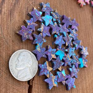 Cabujón de Turquesa Mohave Púrpura de 12 mm con Forma de Estrella, Gema Suelta del Suroeste, Perfectamente Calibrado - Product Image 2