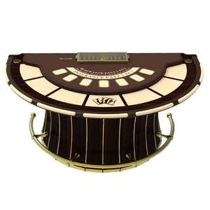 Table de jeu de cartes haut de gamme YH 7 joueurs demi-ronde pour <span class=keywords><strong>casino</strong></span> - Product Image 3