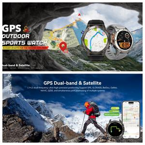 IP69 스마트 시계 GPS 추적 6 위성 위치 BLE 5.3 Amoled 2.13 블랙 안드로이드 스마트 워치 - Product Image 2