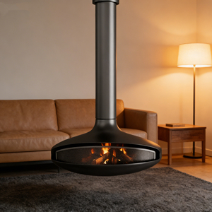 <span class=keywords><strong>Cheminée</strong></span> à bois de design artistique haut de gamme en acier inoxydable durable pour la maison, l'hôtel et le commerce - Product Image 1