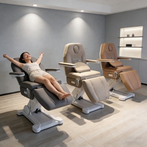 Fauteuil Facial à 3/4 Moteurs, Lit de Salon de Beauté Blanc, Lit Médical de Clinique et de Tatouage avec LOGO Personnalisable - Product Image 6