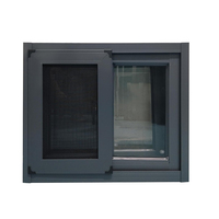 Ventanas Corredizas de Aleación de Aluminio Personalizadas por el Fabricante con Mosquitera para Uso en Hogares y Apartamentos