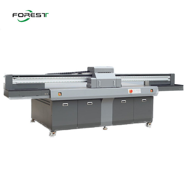 Uv Flatbed Printer for Sale Glass Printing High Resolution 2500x1300mm New Product 2020 Provided Forest Automatic Uv Ink 1500