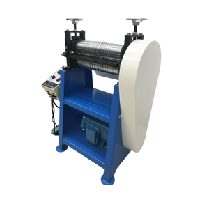 Máquina de laminación de cuero con presión cilíndrica y cinta ajustable de velocidad dinámica para tirar de correas de hombro - Product Image 4
