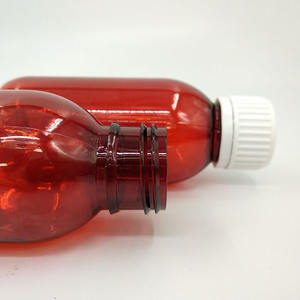 Bouteille de sirop ambré vide de 100 ml, bouteille de sirop en plastique vide, bouteille de sirop contre la toux vide avec bouchon - Product Image 6