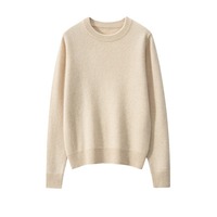 Pull en cachemire 100% pour homme, col rond, couleur unie vintage, doux, chaud, tricoté, pull-over de luxe décontracté pour l'hiver, anti-rides