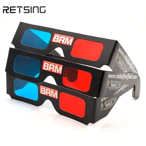 3d Cinema Glasses Virtual Reality Red Blue Paper Glasses