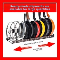 Support extensible en métal pour couvercles de casseroles, étagère réglable pour évier, tiroir, comptoir, organisateur vertical pour assiettes et planches à découper, antirouille