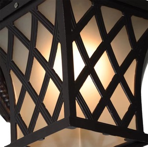 Lanterne murale extérieure en alliage d'aluminium, forme carrée, étanche, alimentée par énergie solaire, lumière LED, garantie 10 ans pour une utilisation en jardin - Product Image 3