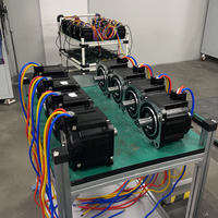 Moteur Servo Triphasé JK 220V Haute Vitesse 3000 tr/min 600W Étanche Montage à Bride Efficacité IE4 Cadre 60mm CE RoHS 3.6A Garantie 1 An