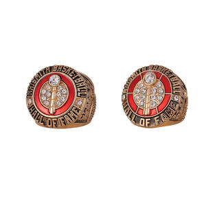 NB A2020 Hall of Fame Corbitt Memorial Basketball Champion Ring Joyería chapada en oro para hombre Conjunto <span class=keywords><strong>de</strong></span> 2 piezas para aniversario - Product Image 5
