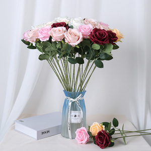 Rose Artificiali all'Ingrosso, Pezzo Singolo, Decorazione per <span class=keywords><strong>San</strong></span> <span class=keywords><strong>Valentino</strong></span>, Bouquet di Fiori Artificiali per Tavoli da Matrimonio - Product Image 4