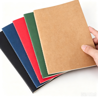 A5 Kraftpapier PU Übungsheft mit genähten linierten Innenseiten, hohe Qualität, leicht zu schreiben, für Schule, Büro, Studenten, individuelles Logo