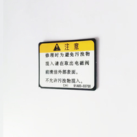 Plaque signalétique en métal aluminium léger le plus vendu Style Art déco avec panneau de description d'avertissement détaillé