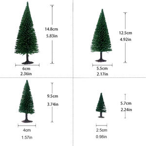 HO O N Z-Maqueta de tren a escala Z, diseño de tren, árbol de la <span class=keywords><strong>calle</strong></span>, modelo de alambre, pino verde oscuro, Artificial, pino - Product Image 4