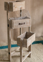 Ancienne étagère pliante pour plantes d'intérieur artisanat en bois présentoir pour port de fleurs intérieur étagères pour organisateur de fleurs support pour plantes de jardin
