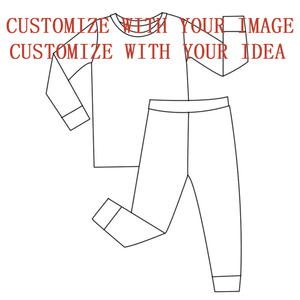 Pijamas para Bebês e Crianças RTS Conjunto de 2 Peças 0-8T Padrão Casual em Bambu Confortável para Meninos e Meninas - Product Image 6