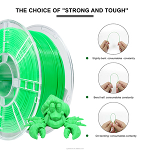 Filamento de Impresión PETG IBOSS de 1.75MM, Varilla de Plástico para Impresión 3D, Flexible, Verde Hierba - Product Image 3