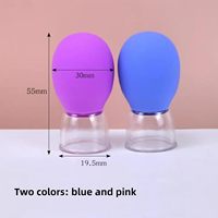En gros Ventouses de massage en silicone et verre à aspiration sous vide pour le visage et le corps, correcteur de mamelons