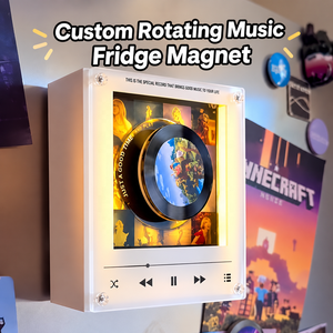 Nuevo Imán de Refrigerador con Reproductor de CD NFC Personalizado con 9 CD para Decoración del Hogar, Luz Nocturna con Función Giratoria, Mercancía Kpop - Product Image 1