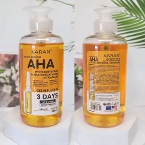 Toptan güçlü ağartma vücut Serum 50ml koyu Chuckle renk açıcı Serum kojik asit cilt aydınlatma C vitamini beyazlatmak Serum