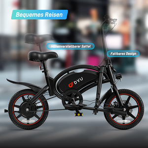 Bicicleta Eléctrica Plegable Urbana de 14 Pulgadas, Batería de Litio de 36V 10Ah, Motor sin Escobillas, Asistencia al Pedaleo - Product Image 2