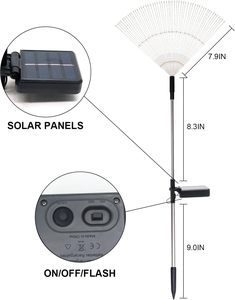 Wholesale 200LED Waterproof Exploding Solar Star Lamp Christmas Fairy <b>Lights</b> Copper <b>Wire</b> Dandelion String for Garden - Product Image 2