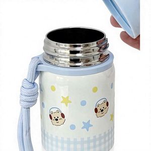 316 Stainless Steel Insulated Water Bottle Pop-Up Lid Portable Thermal Bottle <b>Large</b> Capacity Food Grade Travel Mug - Product Image 5