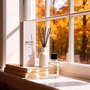 Difusor de Aroma de logotipo personalizado hecho a mano aceite esencial de cerámica fragancia de porcelana botella difusora de caña ecológica con caja - Product Image 4