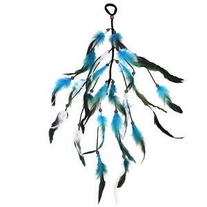 Fascia Hippie con piume bohémien per <span class=keywords><strong>capelli</strong></span> da donna copricapo da festa per <span class=keywords><strong>capelli</strong></span> con estensione di piume eleganti copricapo alla moda - Product Image 4