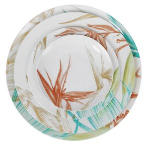 Assiettes de service de table en céramique or, vente en gros, service en porcelaine, ensemble de vaisselle pour les événements de mariage, <span class=keywords><strong>location</strong></span>, 6 pièces - Product Image 6