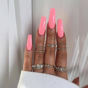 <span class=keywords><strong>Faux</strong></span> <span class=keywords><strong>ongles</strong></span> à presser longs, formes cercueil, trapèze, amande, stiletto, papillon, couleur unie, lot de 20, pour décalcomanies d'<span class=keywords><strong>ongles</strong></span> - Product Image 5