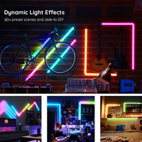 Luz de Pared Inteligente RGB, Multicolor, con Sincronización Musical, Luz Ambiental LED para Juegos, Baile, Escenario, Dormitorio, Fondo