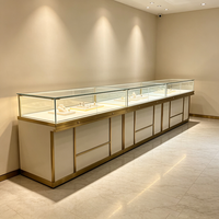 Vitrine de Luxe pour Bijoux avec Porte Coulissante en Verre Trempé Super Transparent pour Montres et Accessoires (Idéale pour Centres Commerciaux)