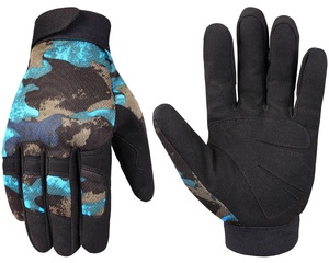 Guanti da Ciclismo Traspiranti Antiurto con Chiusura a Strappo in Pelle e Nylon, Resistenti al Taglio per Giardinaggio - Product Image 2