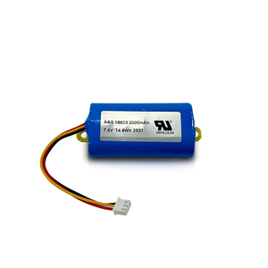 Batterie lithium-ion rechargeable UL2054/CB (21) /Un38.3/Kc/CE/Wercs <span class=keywords><strong>18650</strong></span> 7.4V 2000mAh 2s1p - Product Image 1