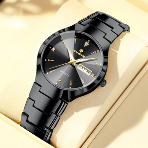 LIGE BW8834 tutto <span class=keywords><strong>nero</strong></span> <span class=keywords><strong>orologio</strong></span> in acciaio inox per gli uomini delle donne luminoso elegante <span class=keywords><strong>orologio</strong></span> da polso classico Business di lusso di moda <span class=keywords><strong>orologio</strong></span> da polso - Product Image 1